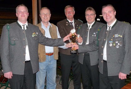 1. Platz Mannschaft Luftpistole- Gauschießen 2011
